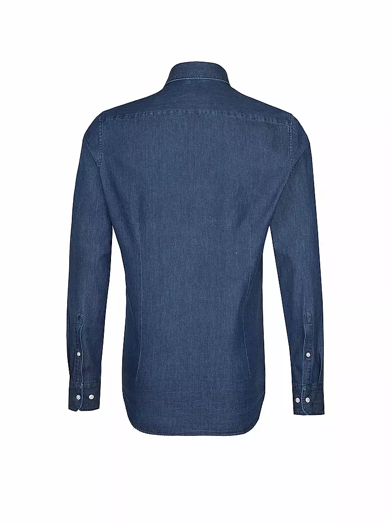 SEIDENSTICKER | Hemd in Jeansoptik Taillored-Fit | blau