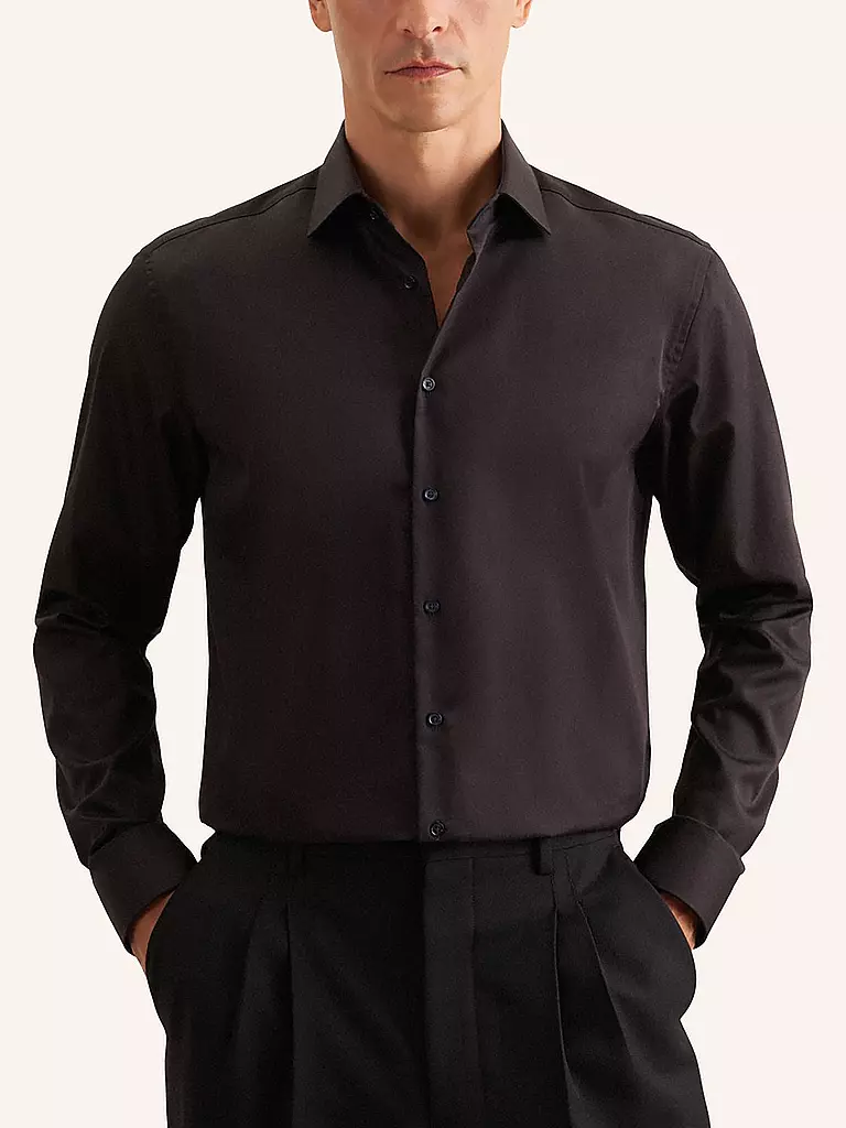 SEIDENSTICKER | Hemd Regular Fit  | schwarz