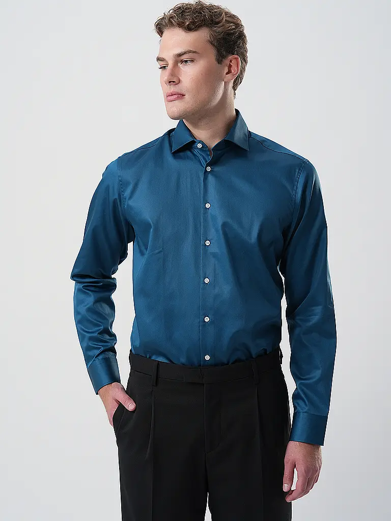 SEIDENSTICKER | Hemd Regular Fit  | petrol