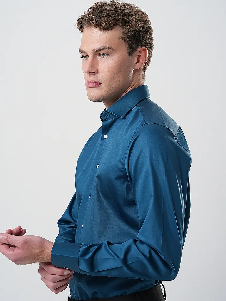 SEIDENSTICKER | Hemd Regular Fit  | petrol