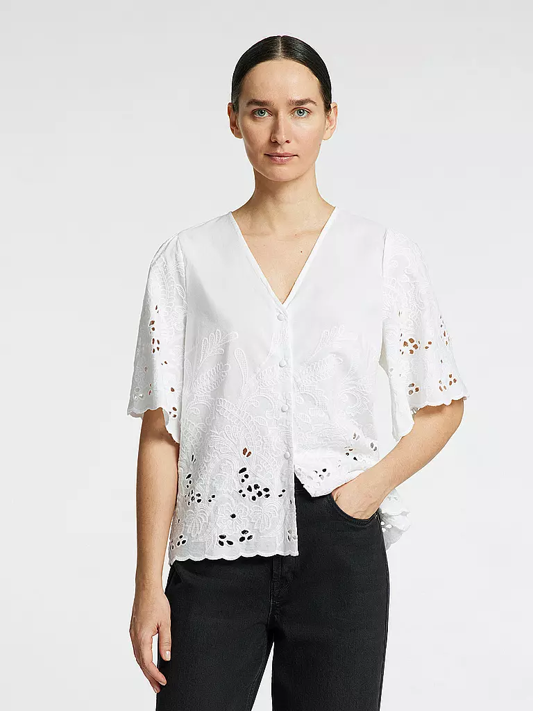 SELECTED FEMME | Bluse SLFDAHLIA BRODERI | schwarz
