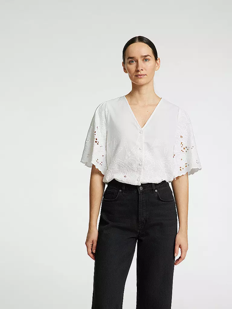 SELECTED FEMME | Bluse SLFDAHLIA BRODERI | schwarz