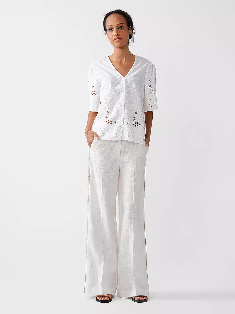SELECTED FEMME | Bluse SLFDAHLIA BRODERI | weiss