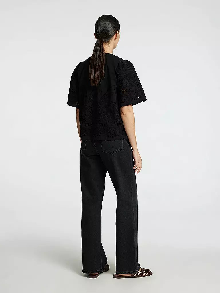 SELECTED FEMME | Bluse SLFDAHLIA BRODERI | schwarz