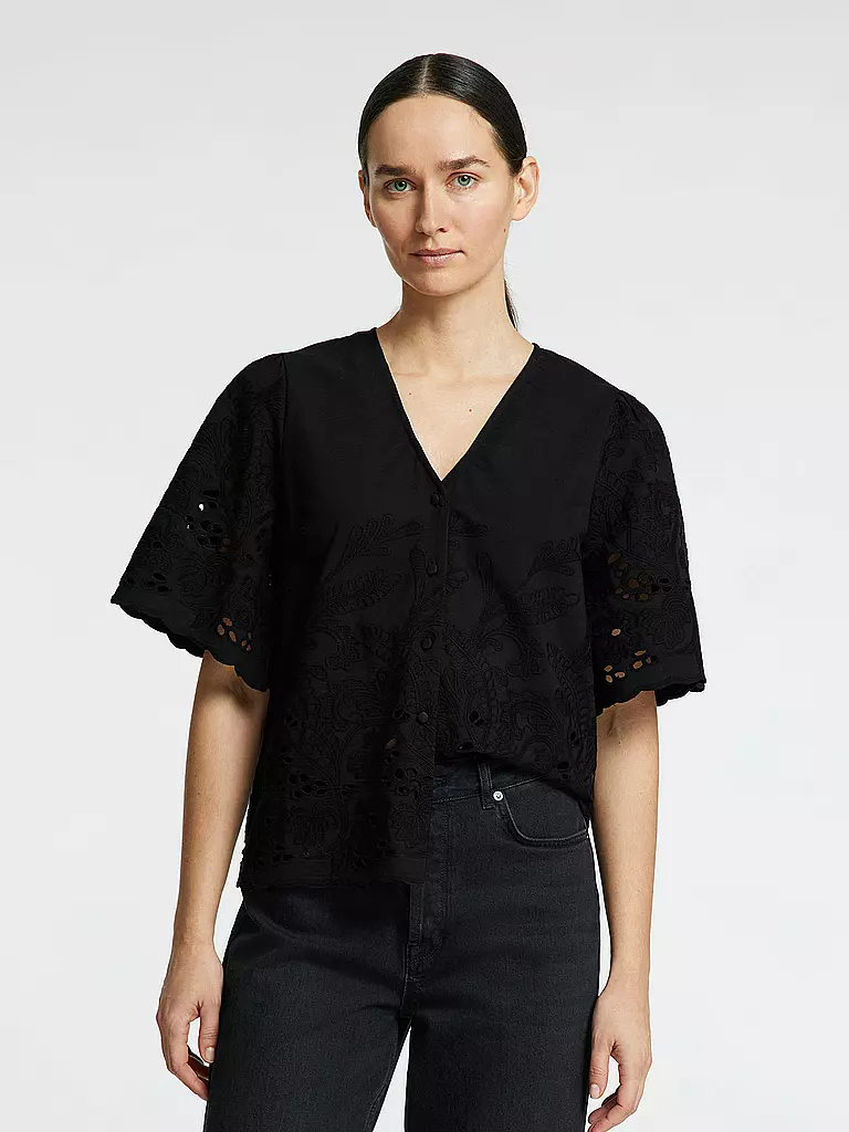 SELECTED FEMME | Bluse SLFDAHLIA BRODERI | schwarz