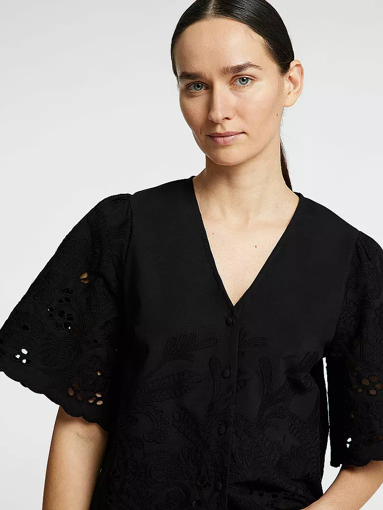 SELECTED FEMME | Bluse SLFDAHLIA BRODERI | schwarz