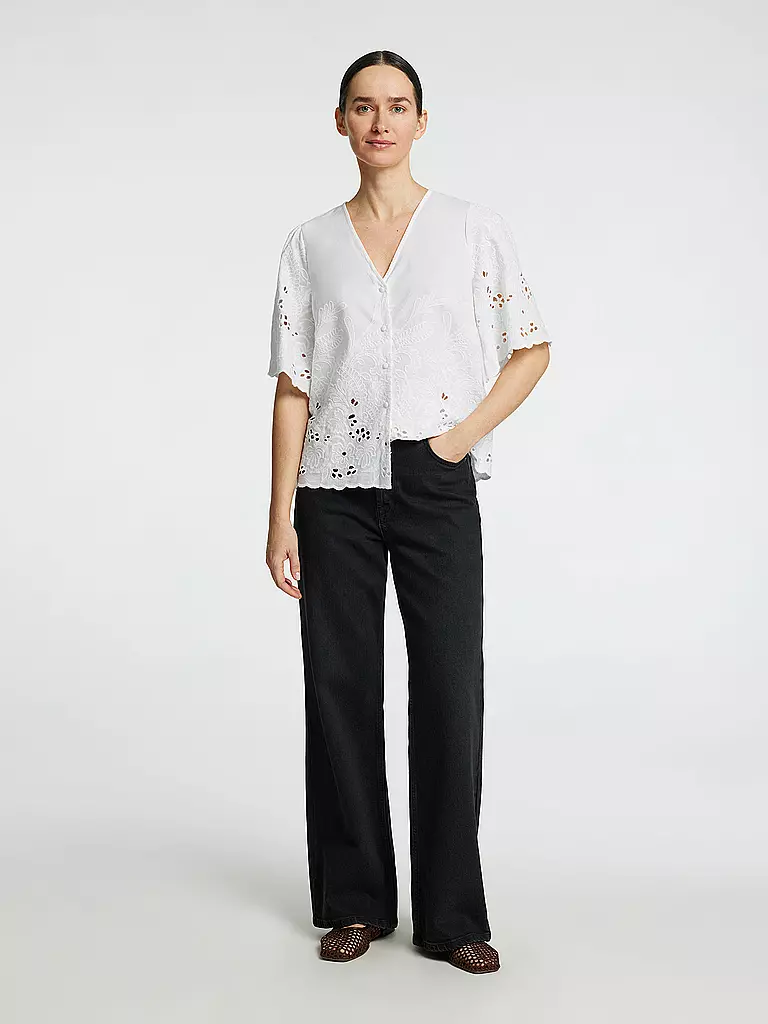 SELECTED FEMME | Bluse SLFDAHLIA BRODERI | schwarz