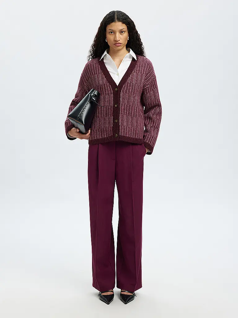 SELECTED FEMME | Cardigan SLFALVA | Dunkelrot