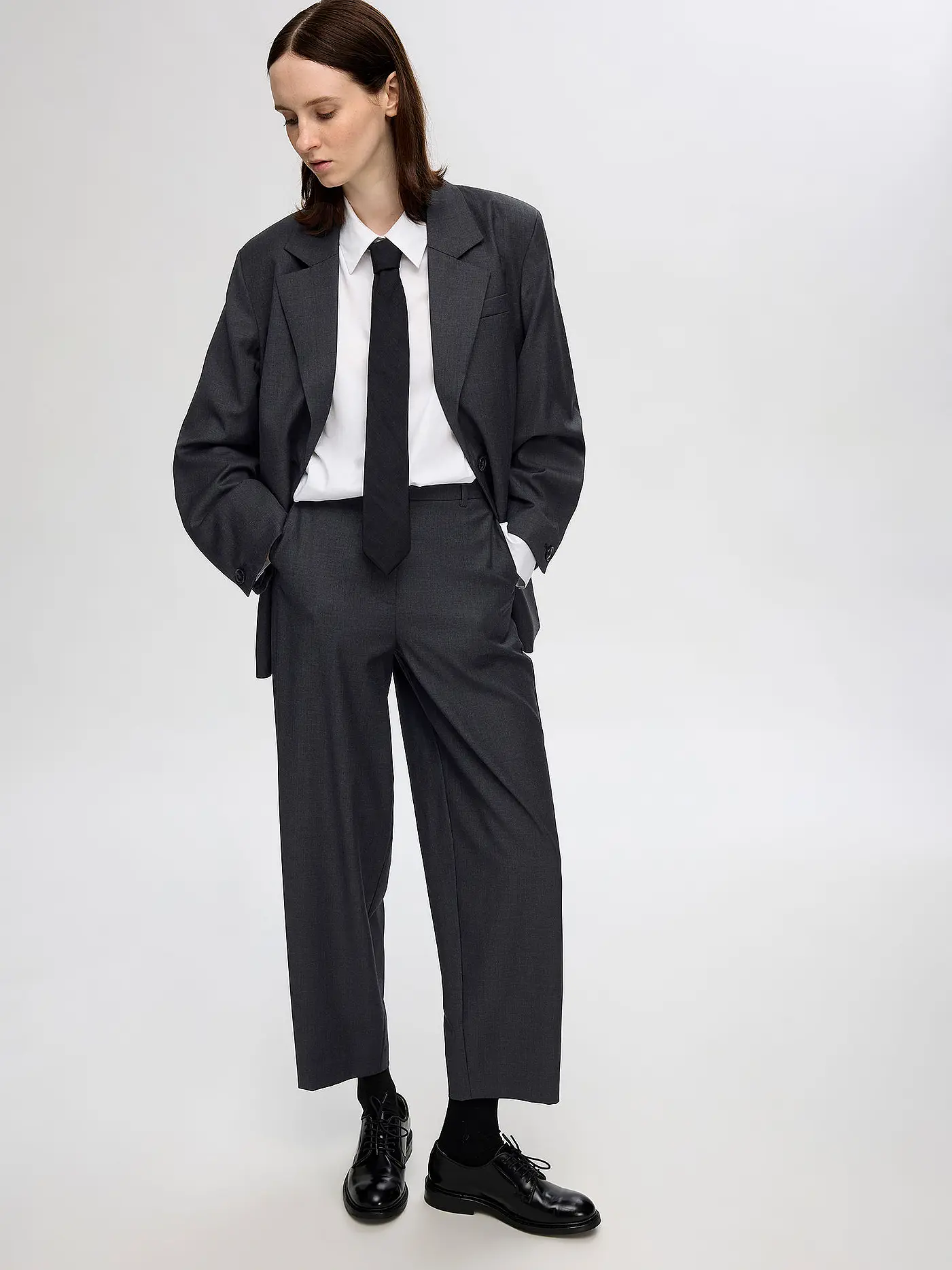 SELECTED FEMME | Highwaist Hose SLFLUAH  | grau