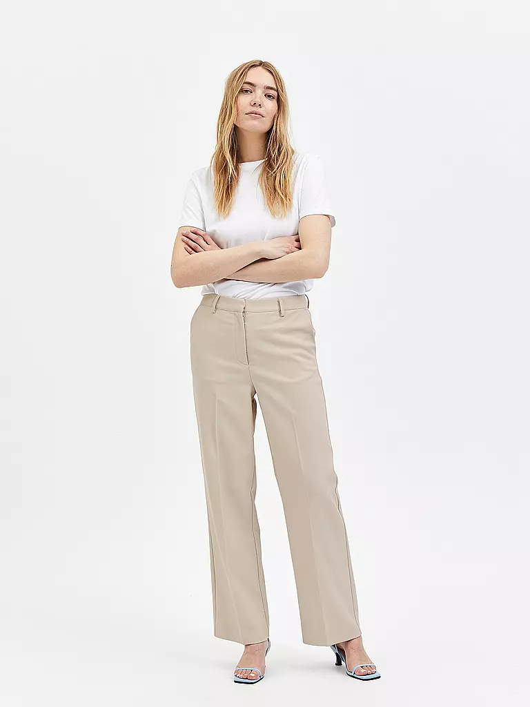 SELECTED FEMME | Highwaist Hose SLFSVALE  | creme