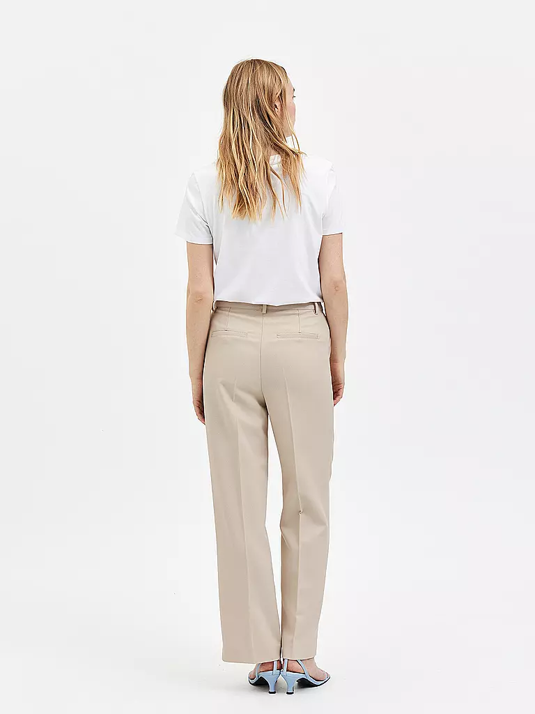 SELECTED FEMME | Highwaist Hose SLFSVALE  | creme