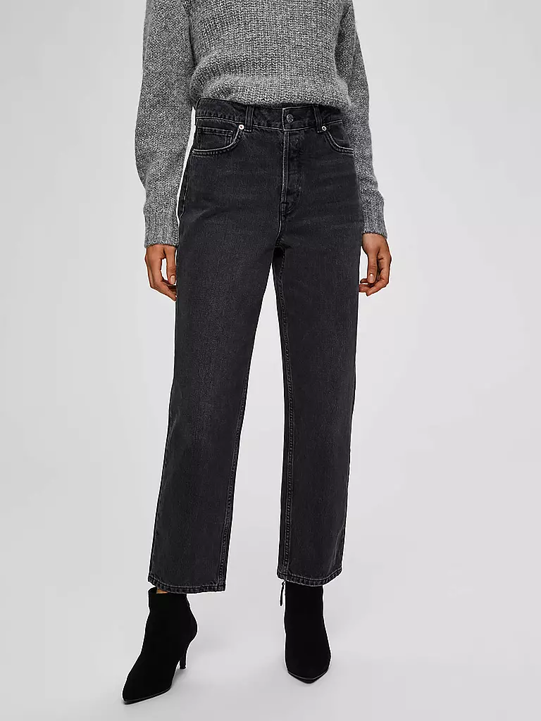 SELECTED FEMME | Jeans Straight Fit SLFKATE | grau