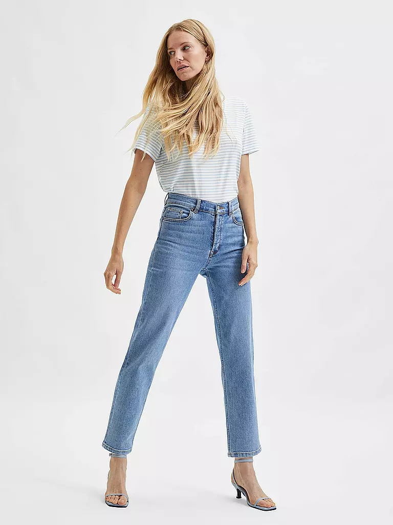 SELECTED FEMME | Jeans Straight Fit SLFMARIE | blau