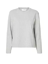SELECTED FEMME | Langarmshirt SLFESSENTIAL | hellgrau