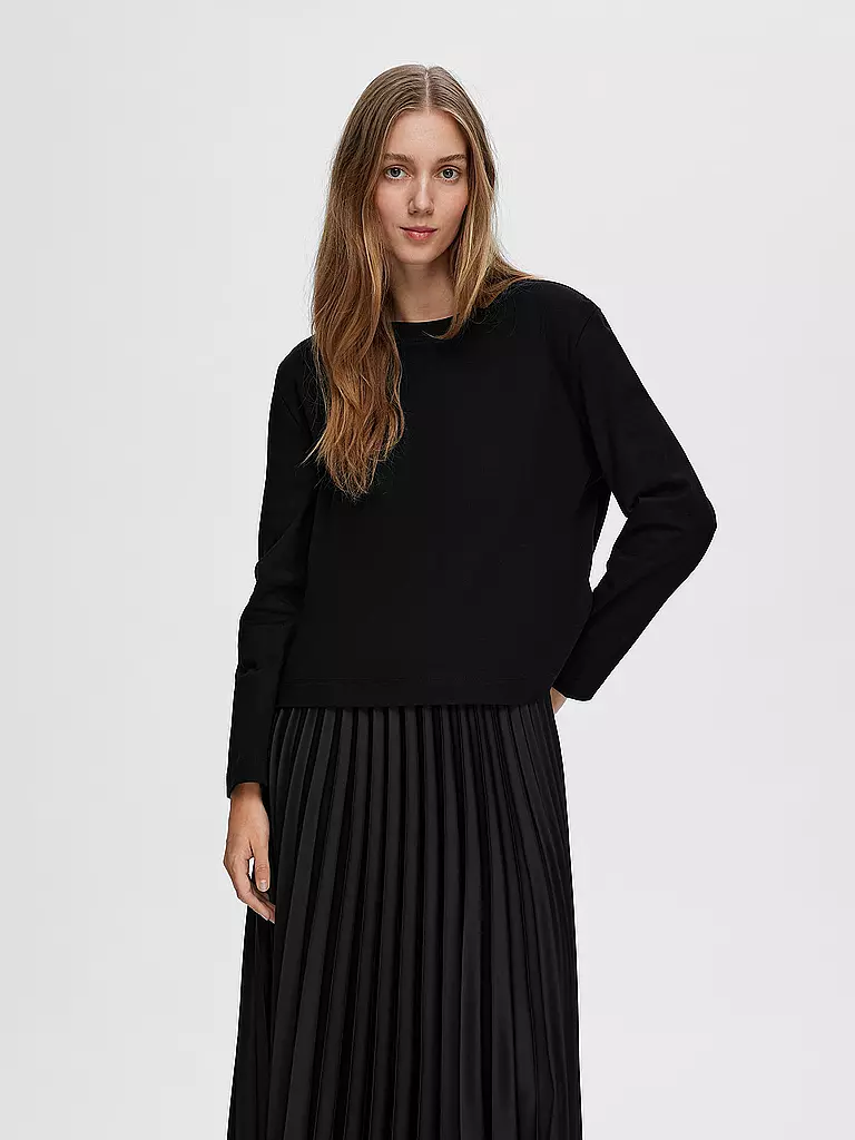 SELECTED FEMME | Langarmshirt SLFESSENTIAL | dunkelblau
