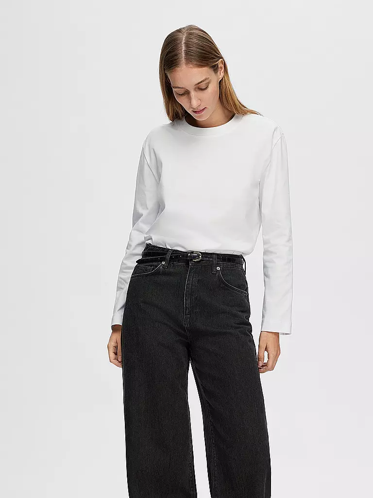 SELECTED FEMME | Langarmshirt SLFESSENTIAL | grün