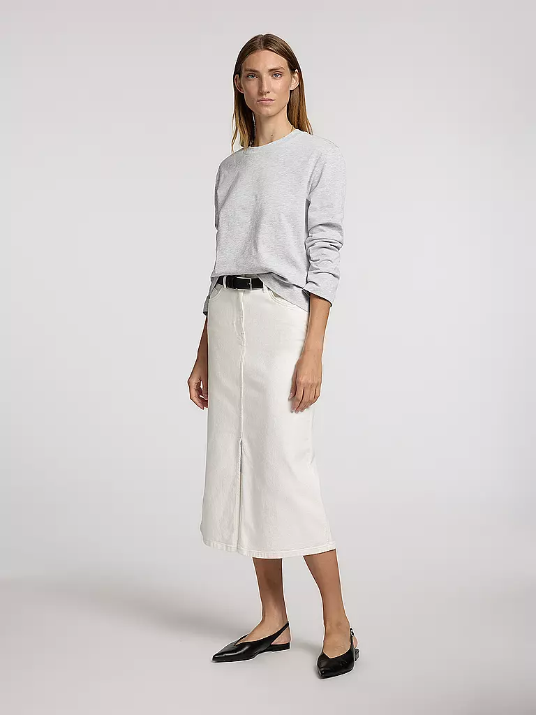 SELECTED FEMME | Langarmshirt SLFESSENTIAL | hellgrau