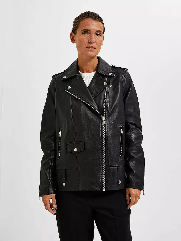 SELECTED FEMME | Lederjacke SLFMADISON | schwarz