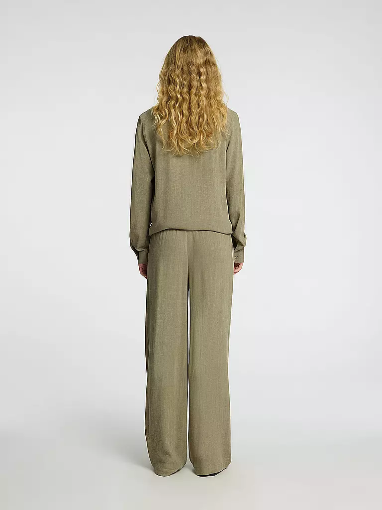 SELECTED FEMME | Marlenehose Wide Leg SLFVIVA-GULIA  | olive
