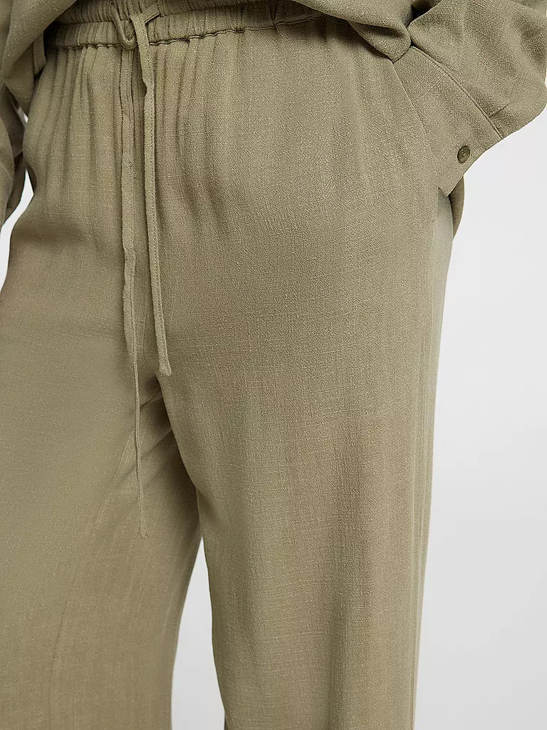SELECTED FEMME | Marlenehose Wide Leg SLFVIVA-GULIA  | olive