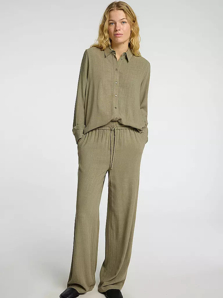 SELECTED FEMME | Marlenehose Wide Leg SLFVIVA-GULIA | hellblau