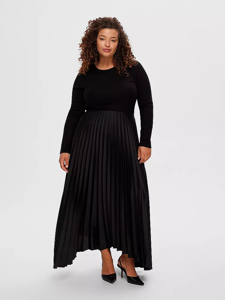 SELECTED FEMME | Plisseerock  SLFTINA | schwarz