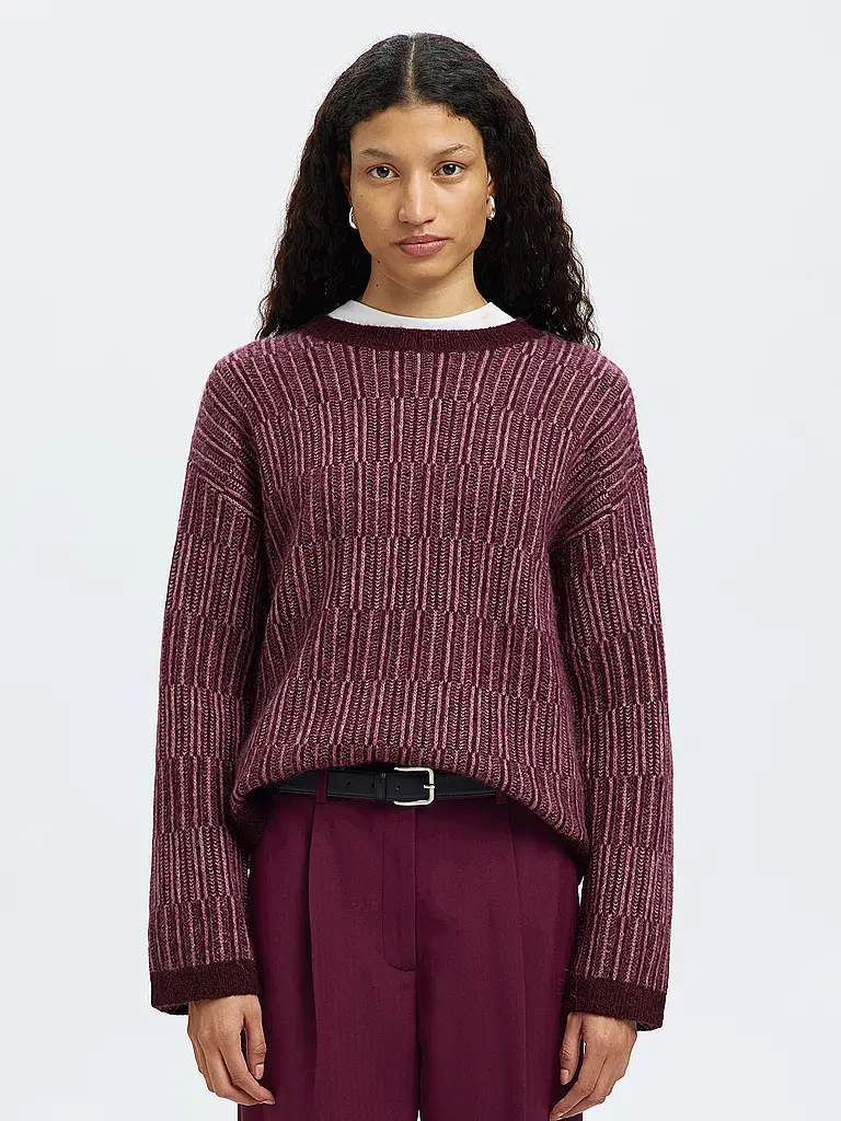 SELECTED FEMME | Pullover SLFALVA | Dunkelrot