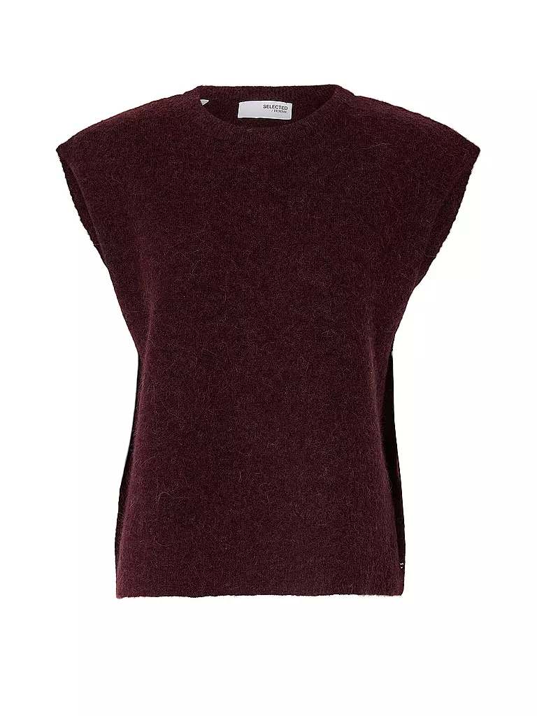 SELECTED FEMME | Pullunder SLFLULU  | dunkelrot