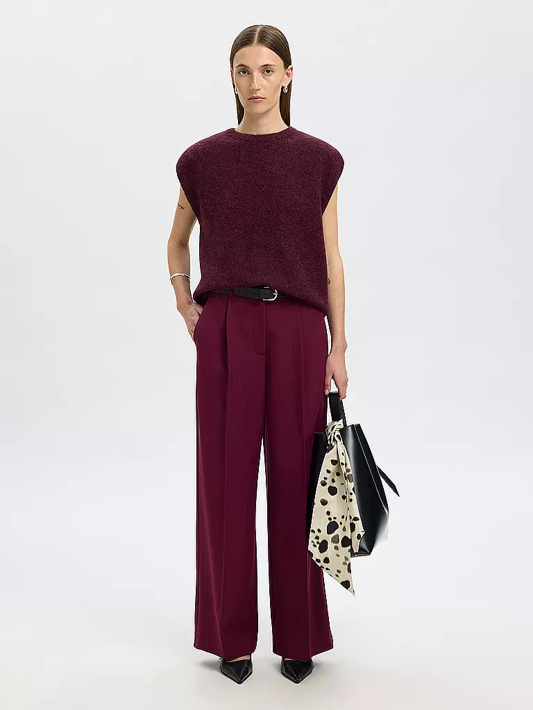 SELECTED FEMME | Pullunder SLFLULU  | dunkelrot