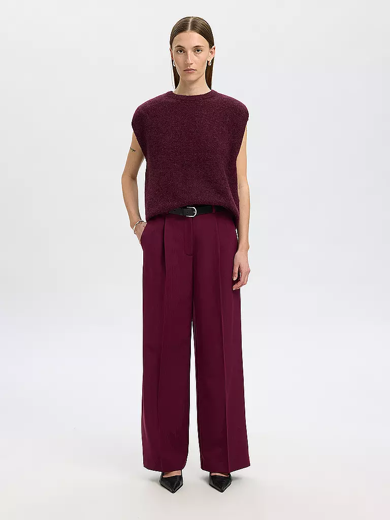 SELECTED FEMME | Pullunder SLFLULU  | dunkelrot