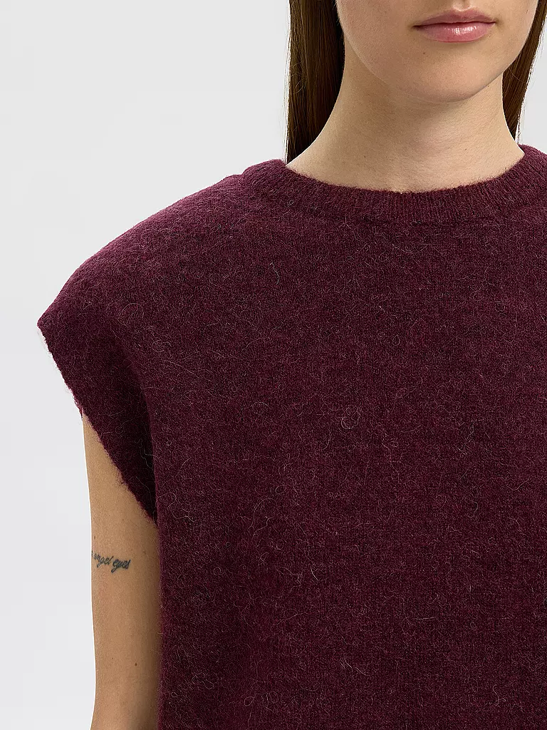 SELECTED FEMME | Pullunder SLFLULU  | dunkelrot