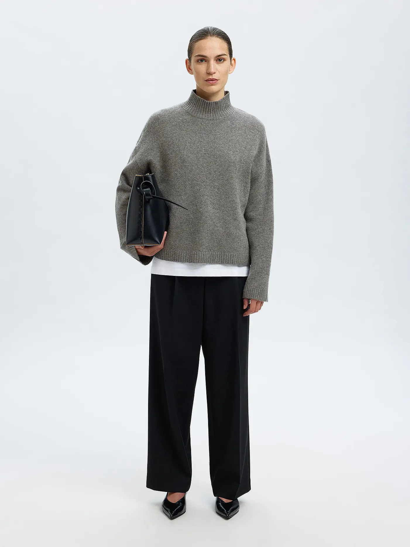 SELECTED FEMME | Rollkragenpullover SLFCILLE | grau