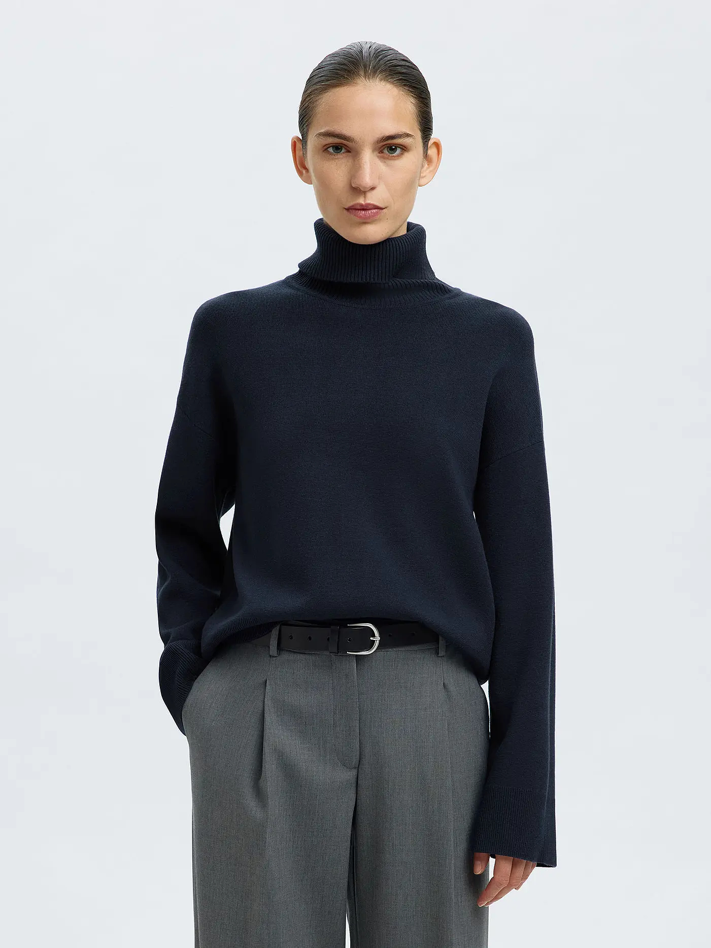SELECTED FEMME | Rollkragenpullover SLFKAMMA  | dunkelblau