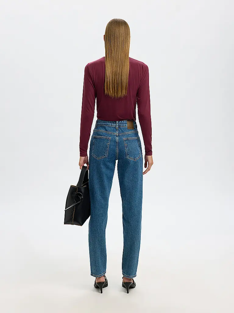 SELECTED FEMME | Rollkragenpullover SLFMANJA | dunkelrot