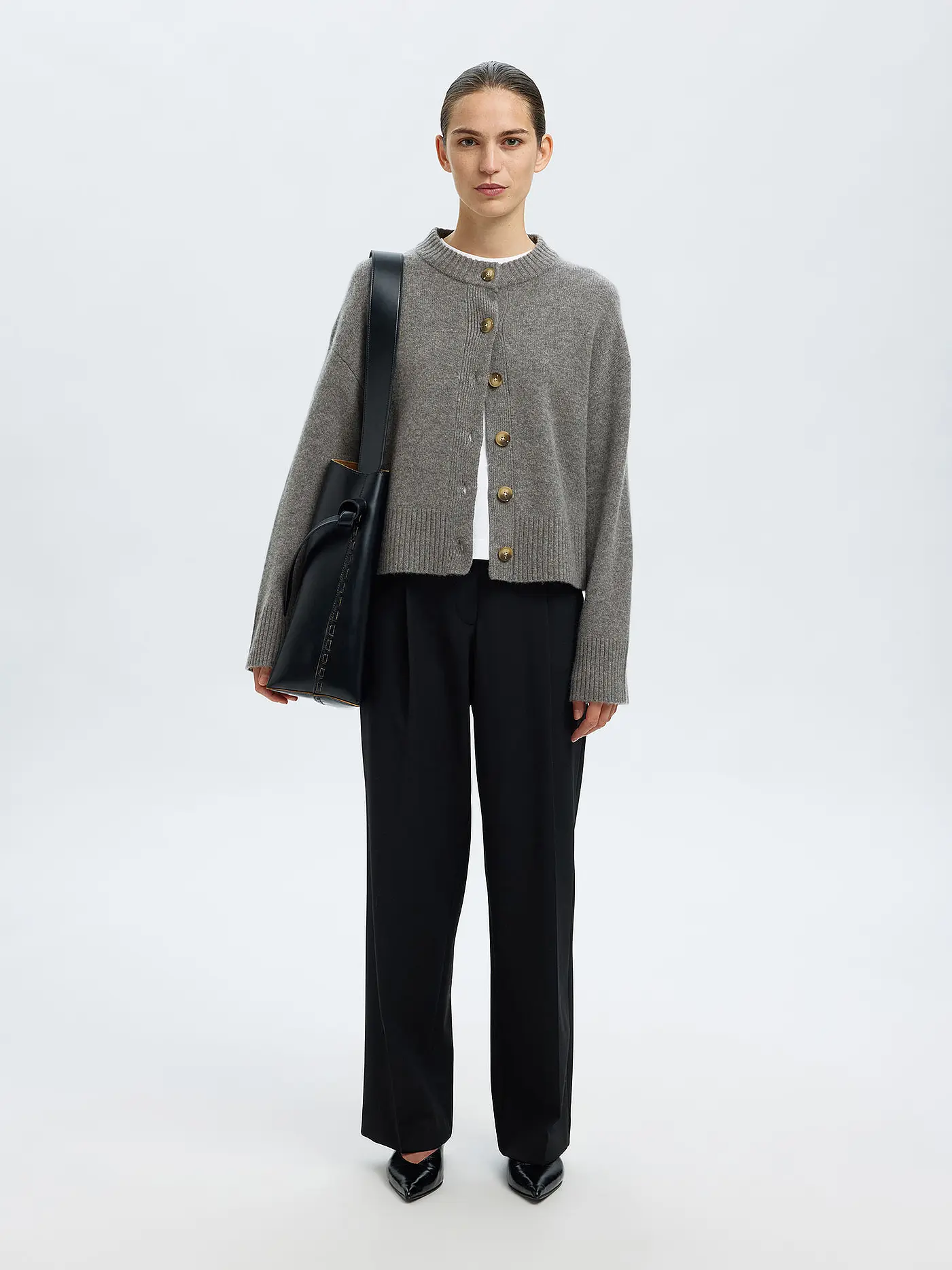 SELECTED FEMME | Strickjacke SLFCILLE | grau