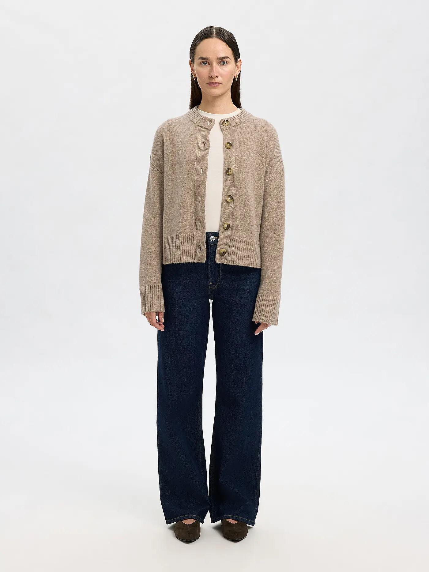 SELECTED FEMME | Strickjacke SLFCILLE | camel