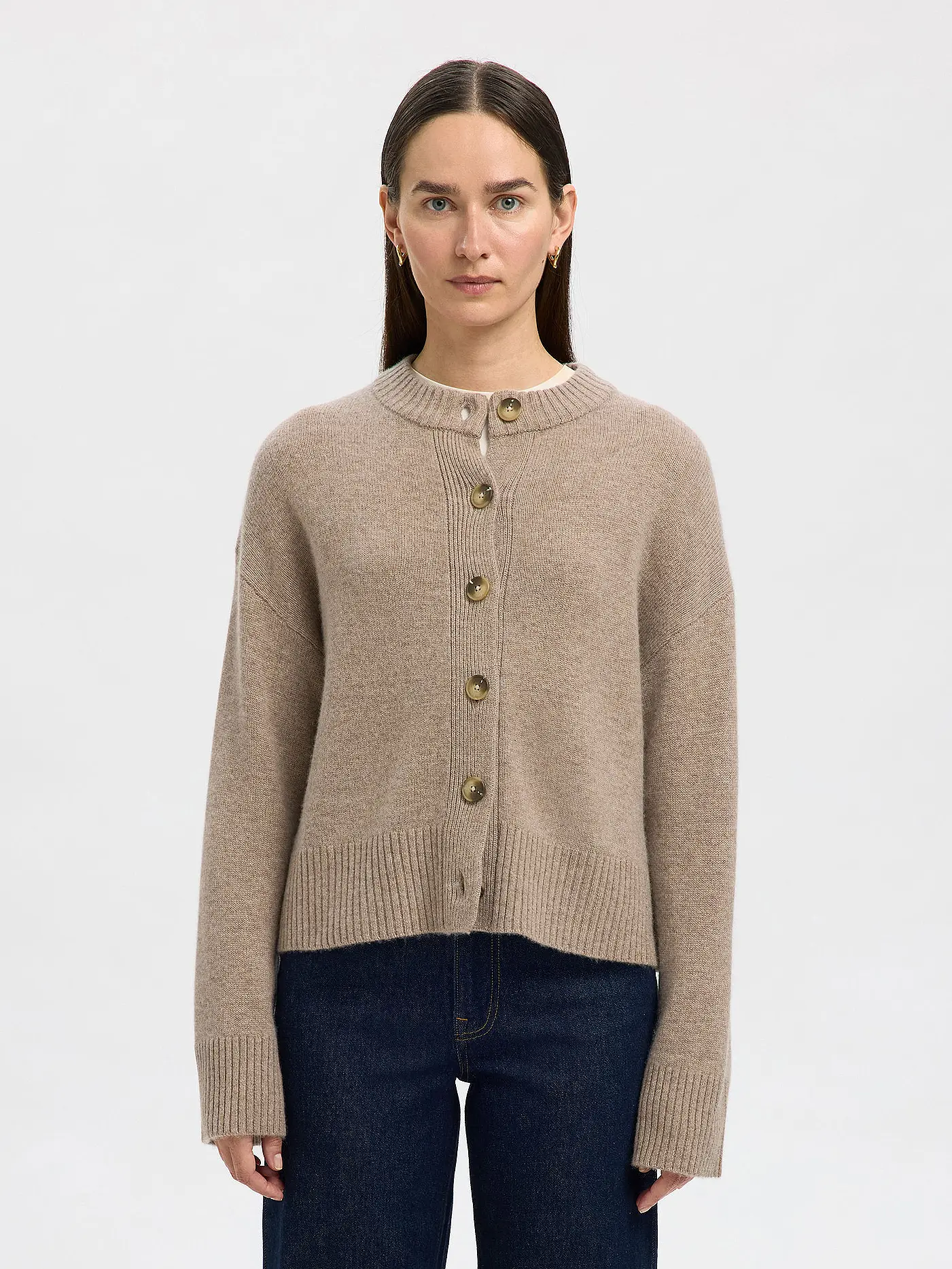 SELECTED FEMME | Strickjacke SLFCILLE | camel