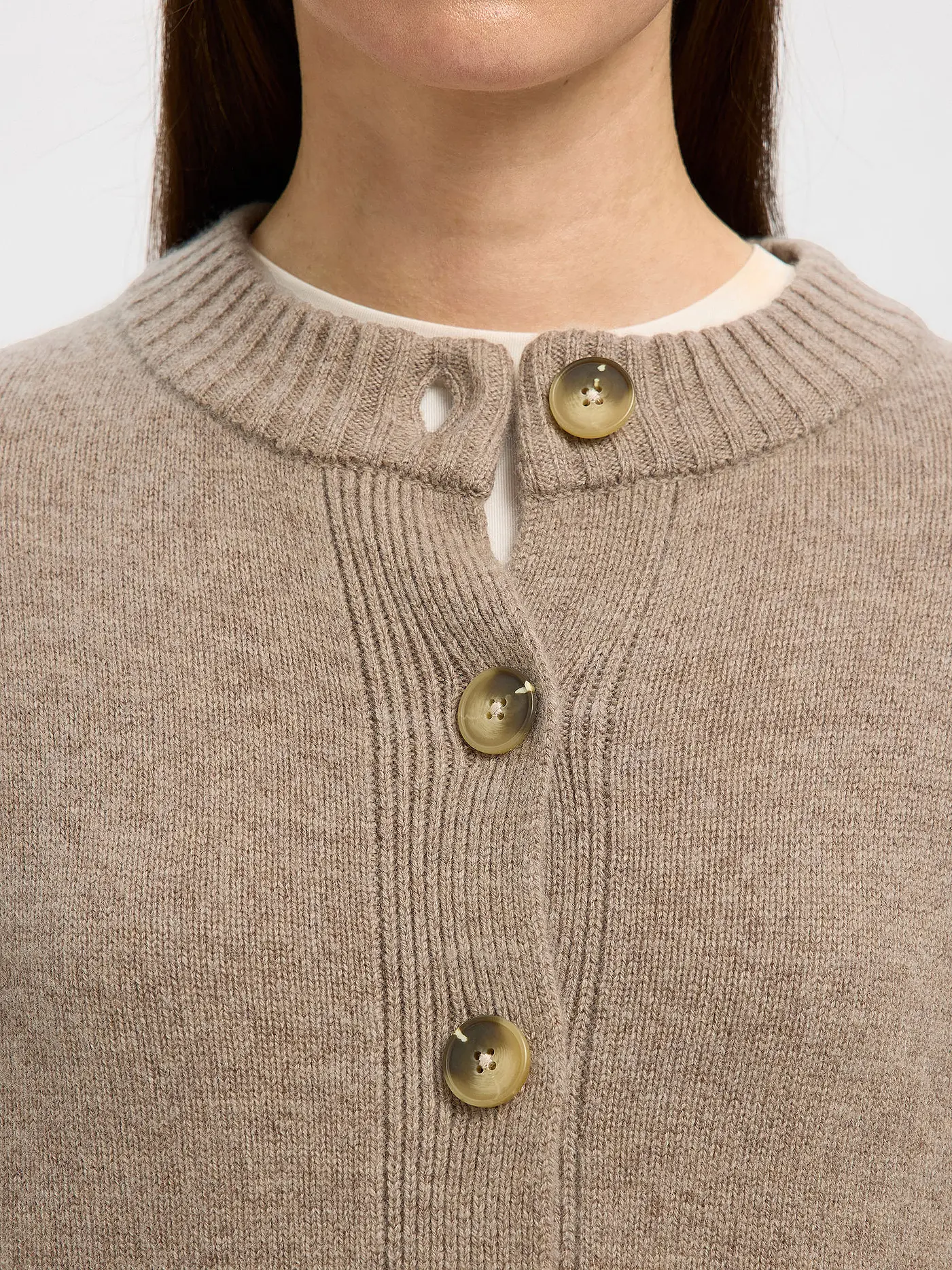 SELECTED FEMME | Strickjacke SLFCILLE | camel