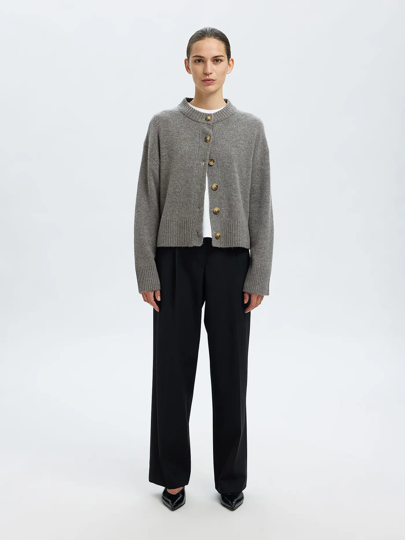 SELECTED FEMME | Strickjacke SLFCILLE | grau