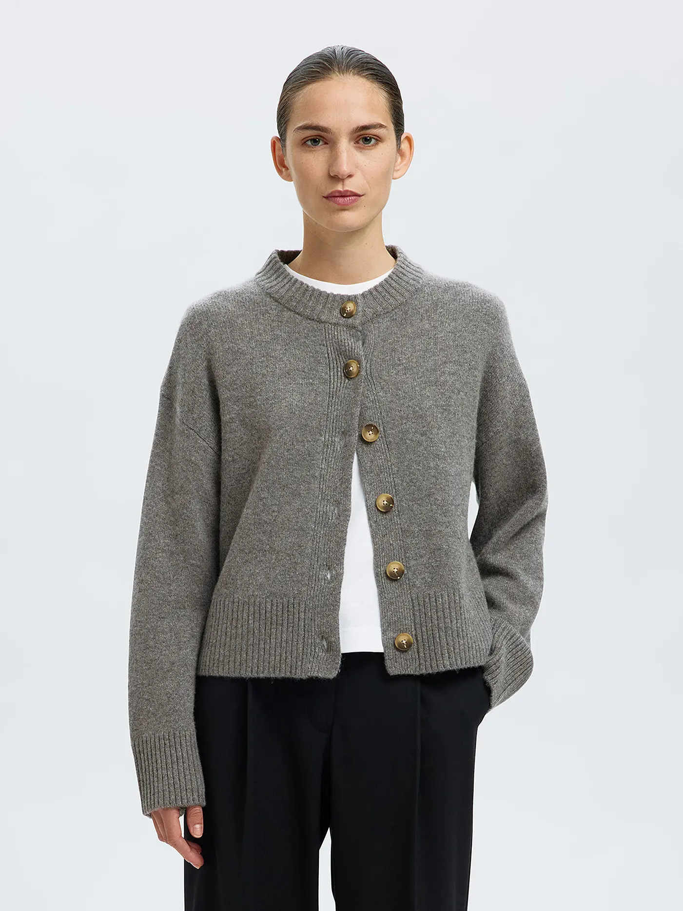 SELECTED FEMME | Strickjacke SLFCILLE | grau