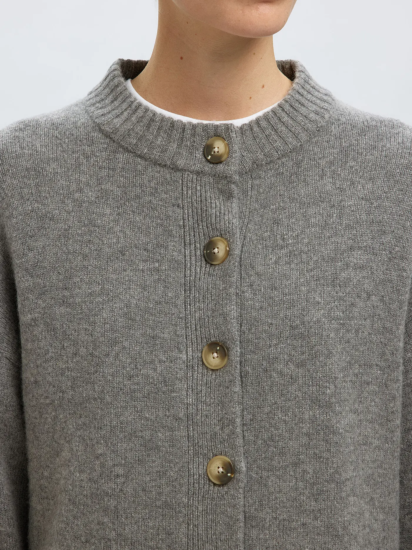 SELECTED FEMME | Strickjacke SLFCILLE | grau