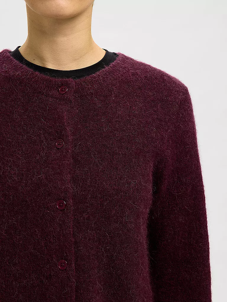 SELECTED FEMME | Strickjacke SLFLULU  | dunkelrot