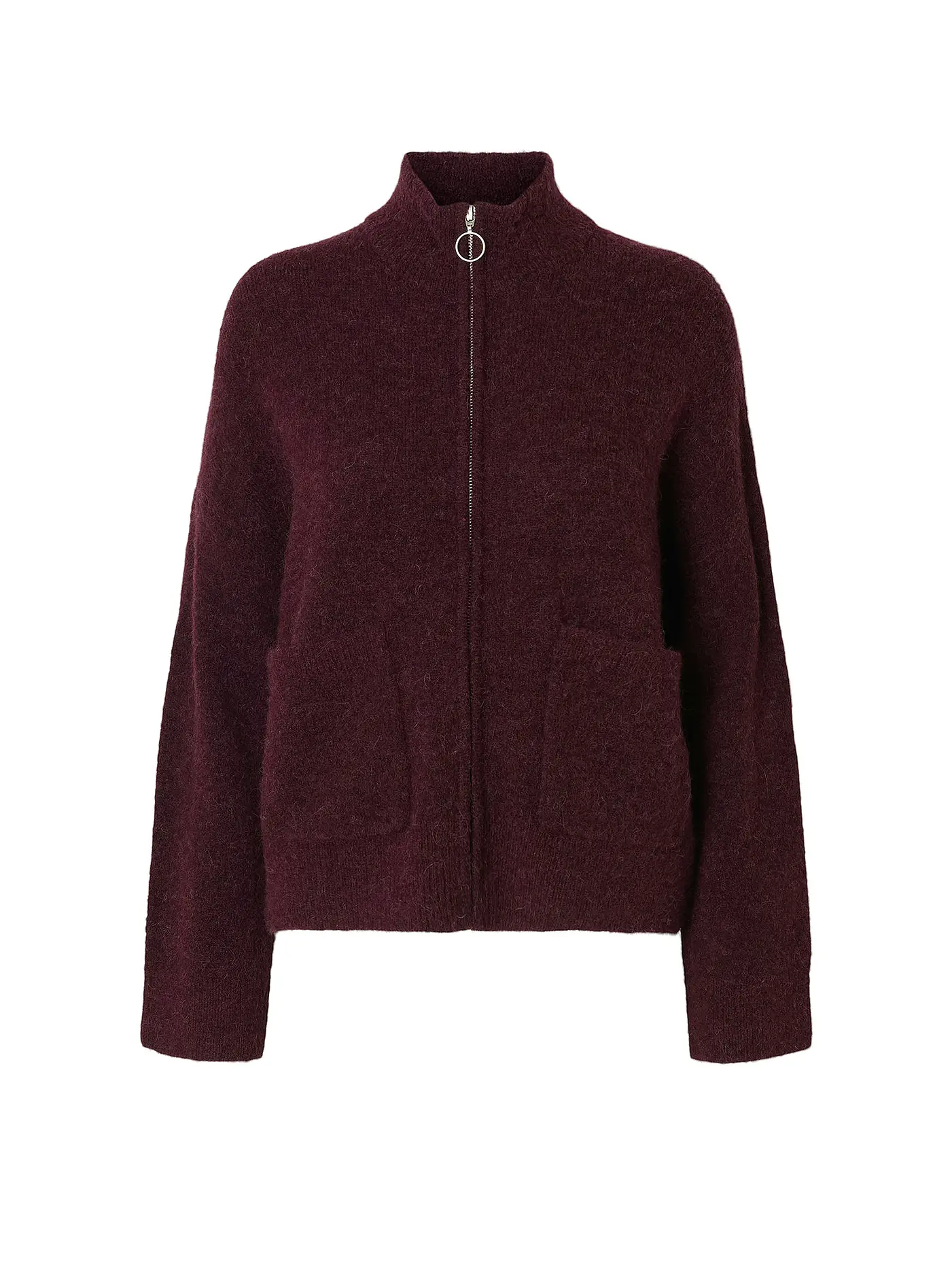 SELECTED FEMME | Strickjacke SLFSIA  | dunkelrot