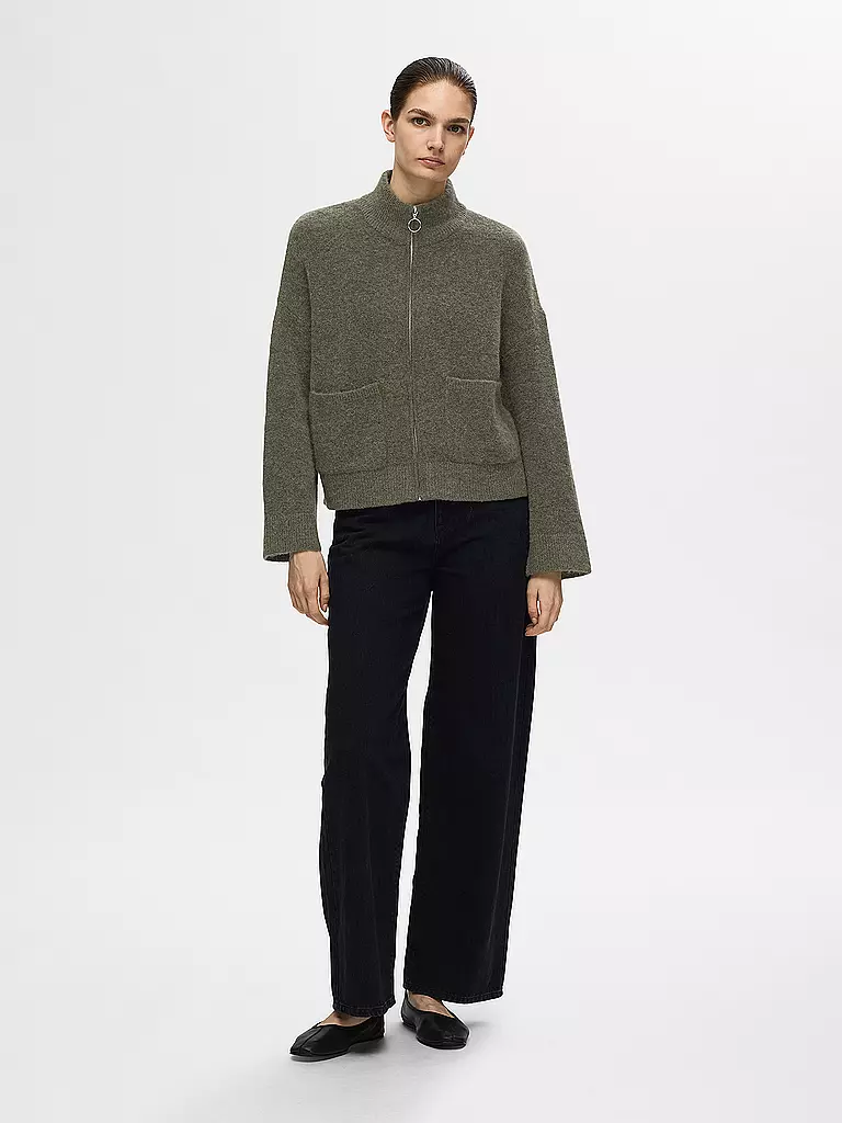 SELECTED FEMME | Strickjacke SLFSIA | olive
