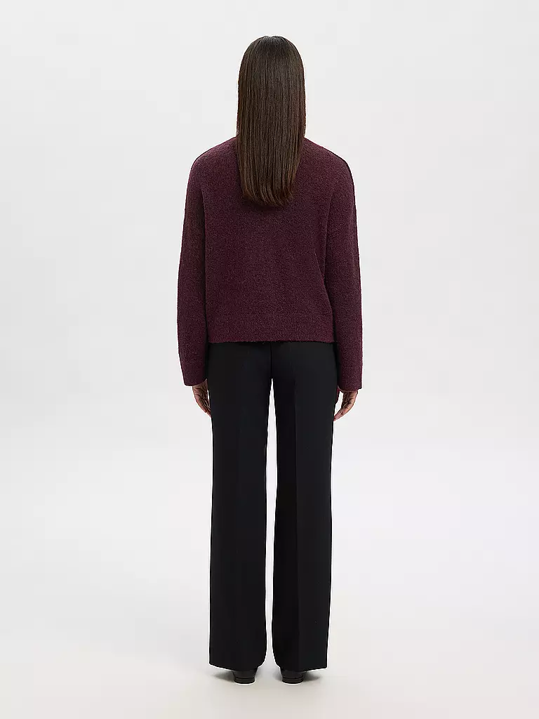 SELECTED FEMME | Strickjacke SLFSIA | dunkelrot