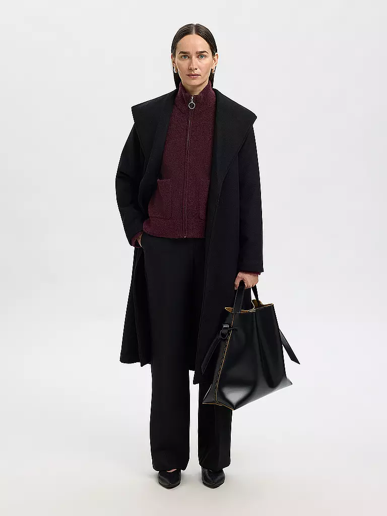SELECTED FEMME | Strickjacke SLFSIA | dunkelrot