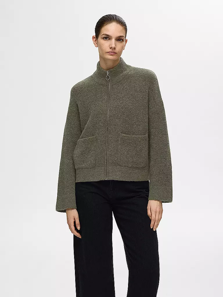 SELECTED FEMME | Strickjacke SLFSIA | olive