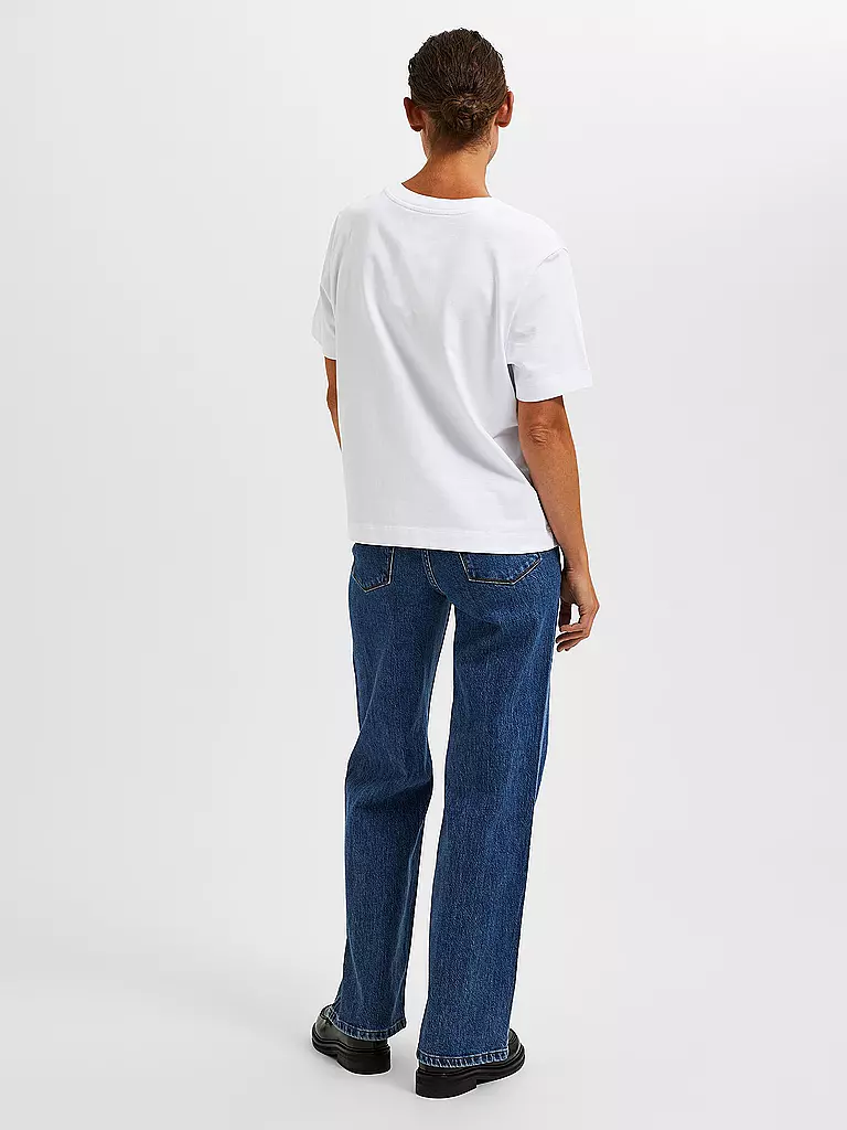 SELECTED FEMME | T-Shirt Boxy Fit SLFESSENTIAL | blau