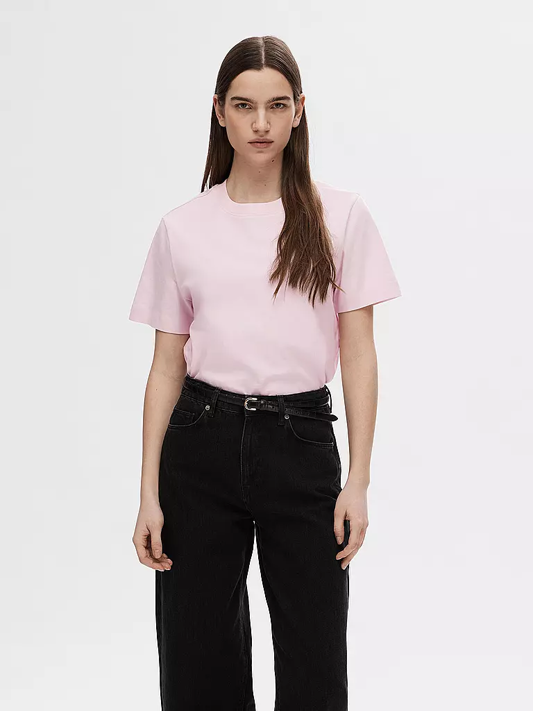 SELECTED FEMME | T-Shirt Boxy Fit SLFESSENTIAL | pink