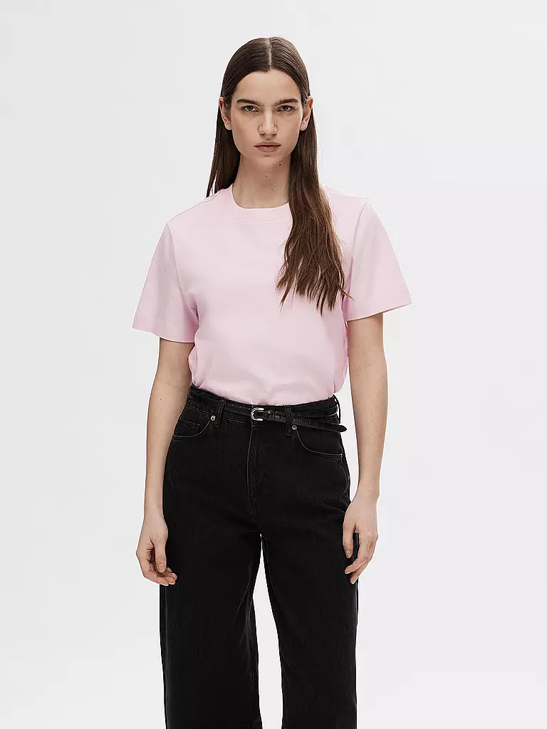 SELECTED FEMME | T-Shirt Boxy Fit SLFESSENTIAL | grün